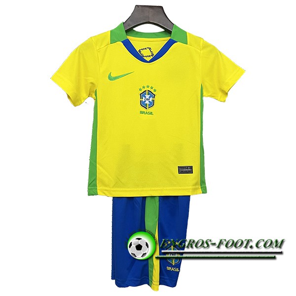 Nouveau Maillot de Foot Bresil Enfant Domicile 2025/2026