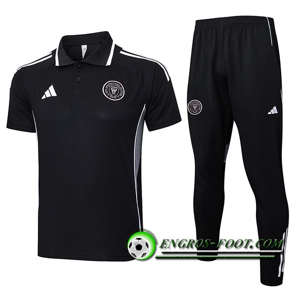 Ensemble Polo Foot Inter Miami CF Noir/Gris 2025/2026