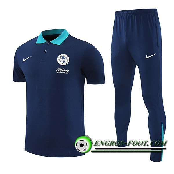 Ensemble Polo Foot Club America Bleu Foncé 2025/2026