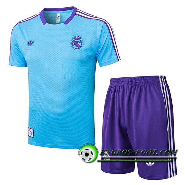 Ensemble Training T-Shirts Real Madrid Bleu/Pourpre 2025/2026