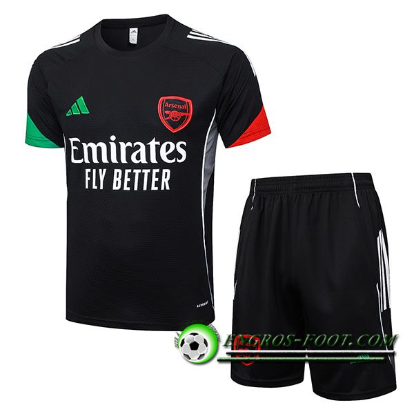 Ensemble Training T-Shirts Arsenal Noir 2025/2026