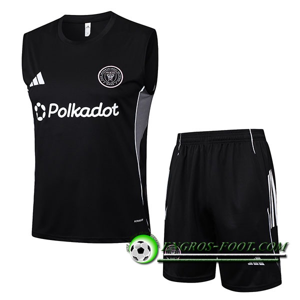 Ensemble Training Debardeurs Inter Miami CF Noir/Gris 2025/2026