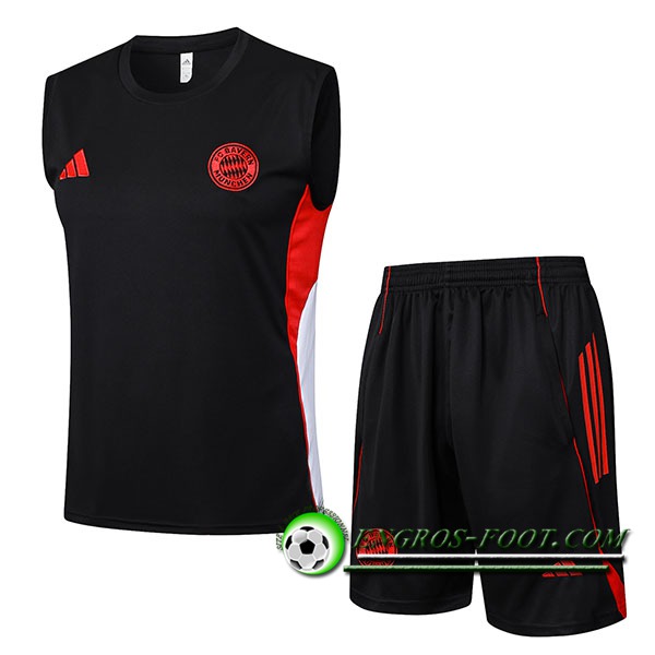 Ensemble Training Debardeurs Bayern Munich Noir/Blanc/Rouge 2025/2026