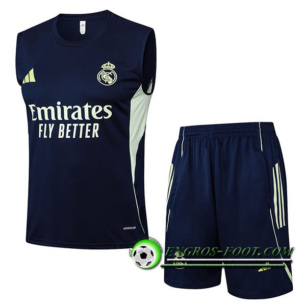 Ensemble Training Debardeurs Real Madrid Bleu Marine 2025/2026