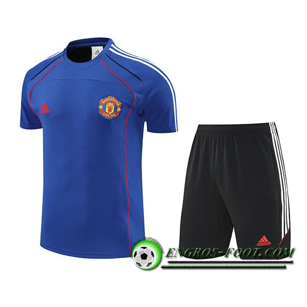 Ensemble Training T-Shirts Manchester United Bleu/Rouge 2025/2026