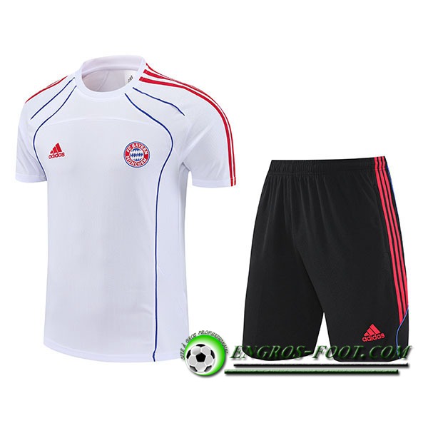 Ensemble Training T-Shirts Bayern Munich Blanc/Rouge/Noir 2025/2026