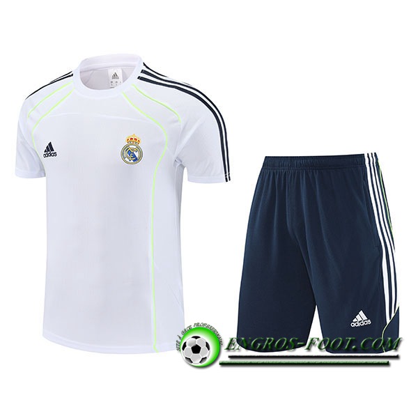 Ensemble Training T-Shirts Real Madrid Blanc/Noir/Verde 2025/2026 -02