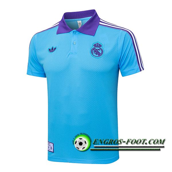 Polo Foot Real Madrid Bleu/Pourpre 2025/2026