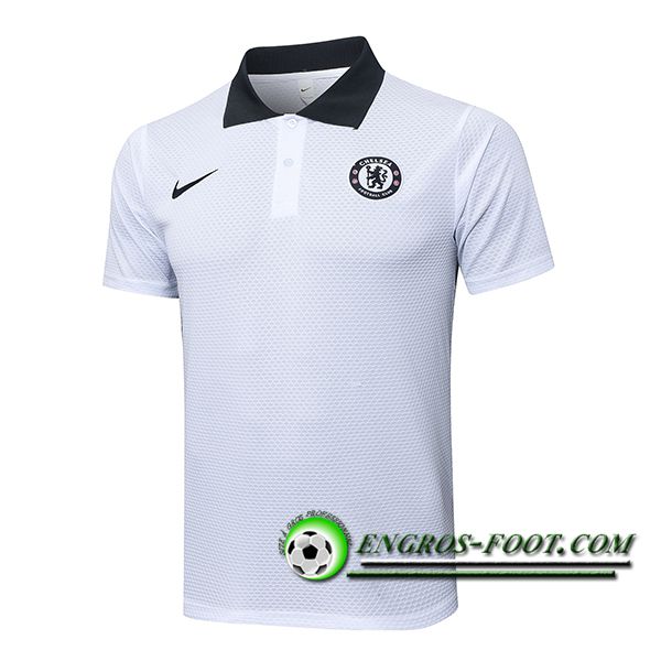Polo Foot FC Chelsea Blanc/Noir 2025/2026