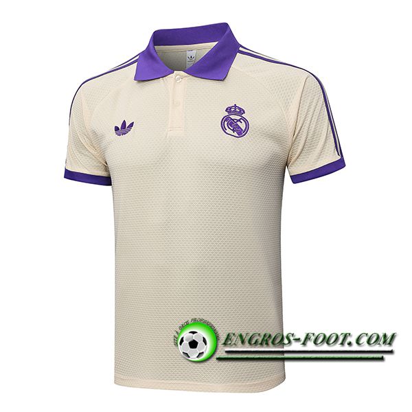 Polo Foot Real Madrid Beige/Pourpre 2025/2026
