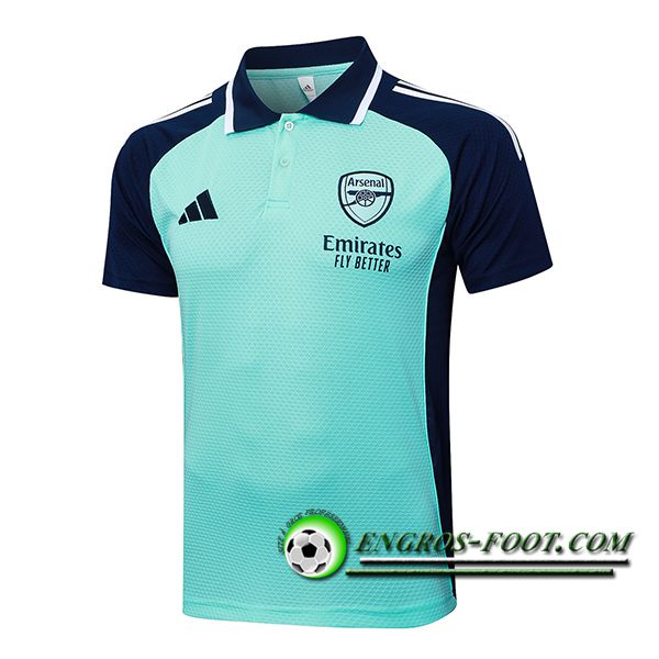 Polo Foot Arsenal Vert/Bleu 2025/2026