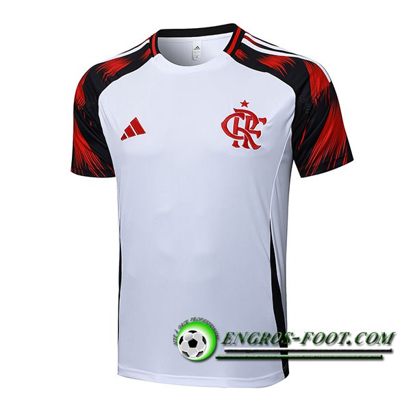 Training T-Shirts Flamengo Blanc/Noir/Rouge 2025/2026