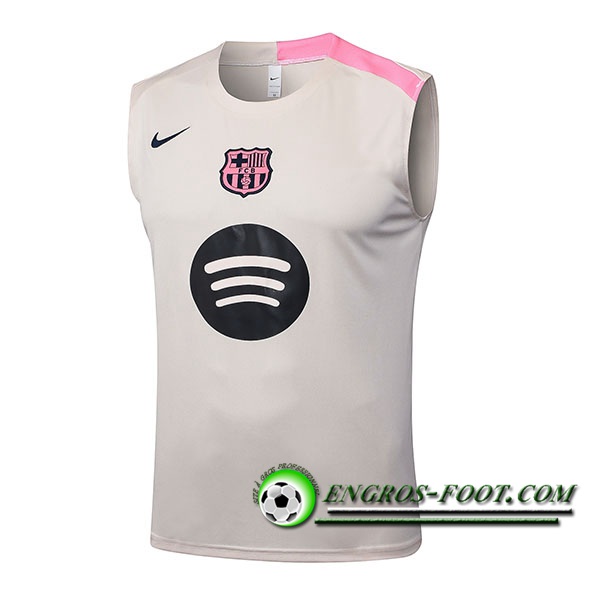 Training Debardeurs FC Barcelone Beige/Rose 2025/2026
