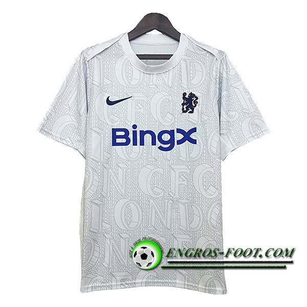 Training T-Shirts FC Chelsea Blanc/Gris 2025/2026