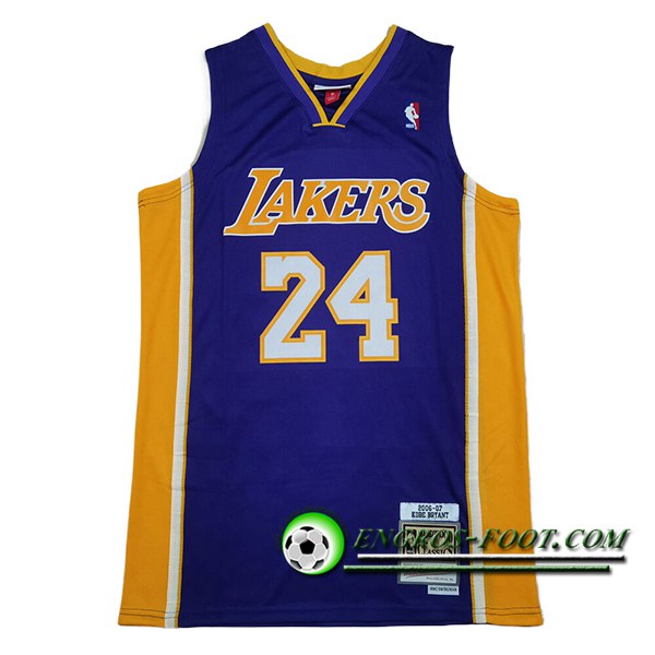 Maillot Los Angeles Lakers (BRYANT #24) 2025/26 Pourpre/Jaune