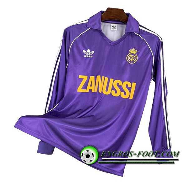 Maillot de Foot Real Madrid Retro Third Manches Longues 1984/1985