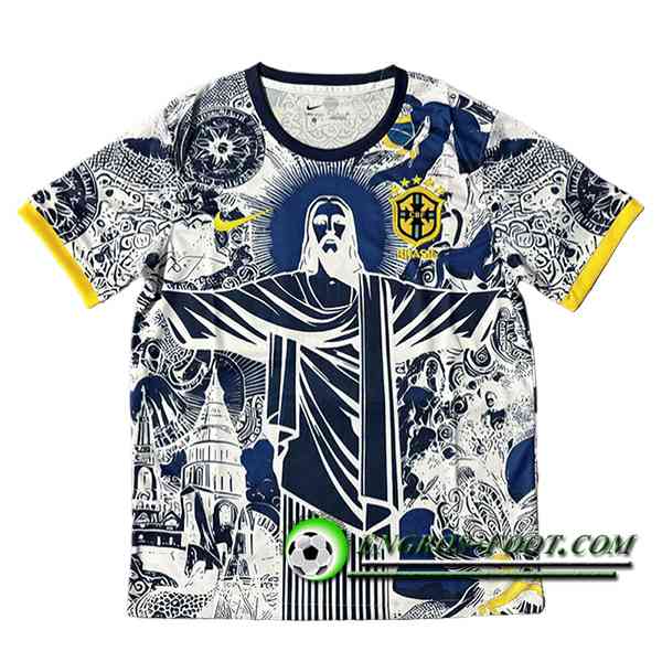 Maillot Equipe Foot Bresil Special Edition Blanc/Bleu 2025/2026