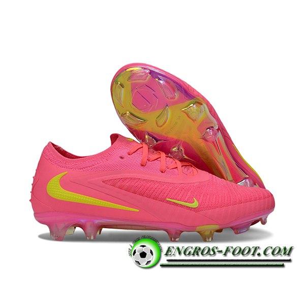 Nike Chaussures de Foot Phantom GX III Elite FG Rose/Jaune