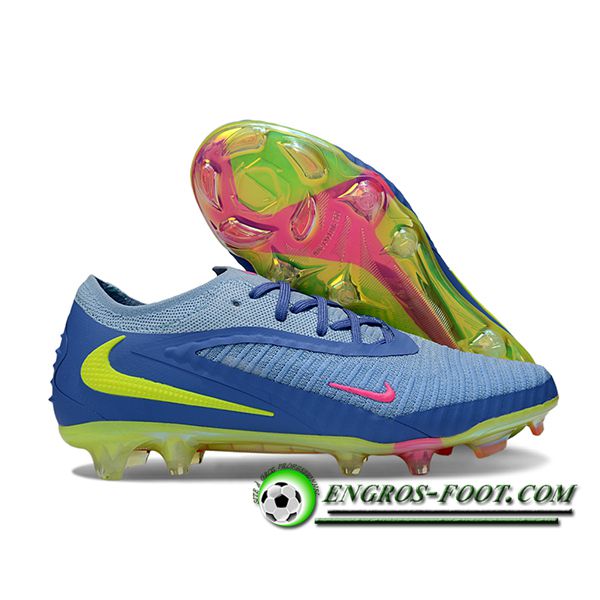 Nike Chaussures de Foot Phantom GX III Elite FG Bleu/Vert/Rose