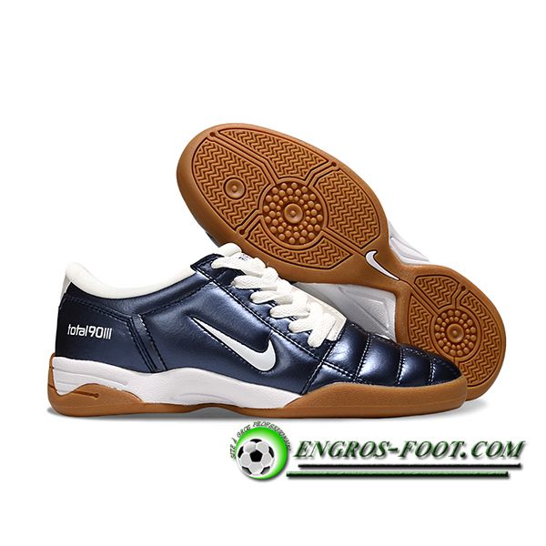 Nike Chaussures de Foot T90 IC Bleu/Noir