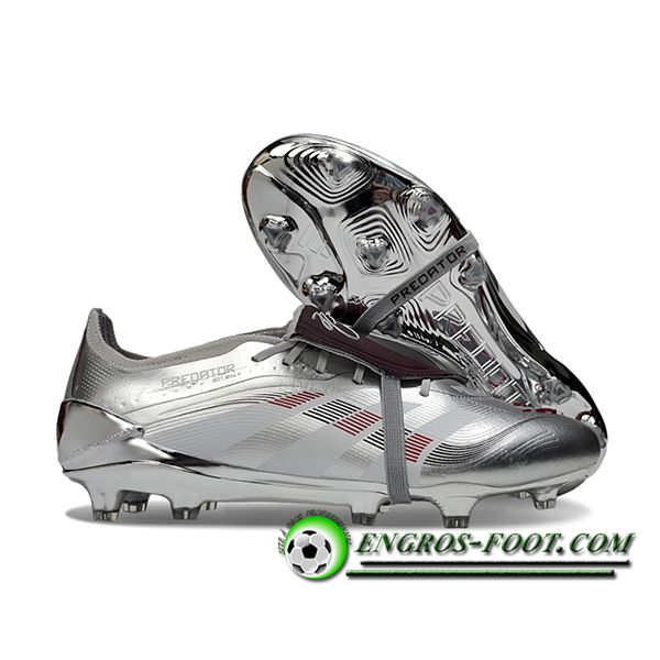 Adidas Chaussures de Foot 25 Predator Elite Tongue FG Gris