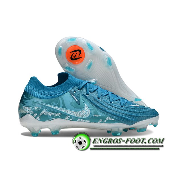 Nike Chaussures de Foot Phantom Luna Elite NU FG Bleu