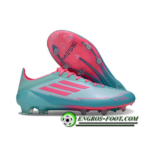 Adidas Chaussures de Foot F50 ELITE FG Vert/Rose