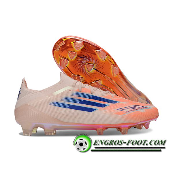 Adidas Chaussures de Foot F50 Elite FG Orange/Bleu