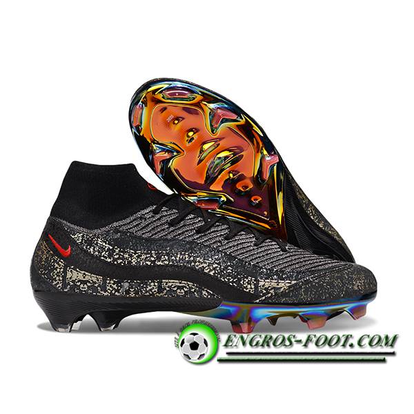 Nike Chaussures de Foot AIR Zoom Mercurial Vapor 16 Elite AIR MAX 95 XXV FG Noir