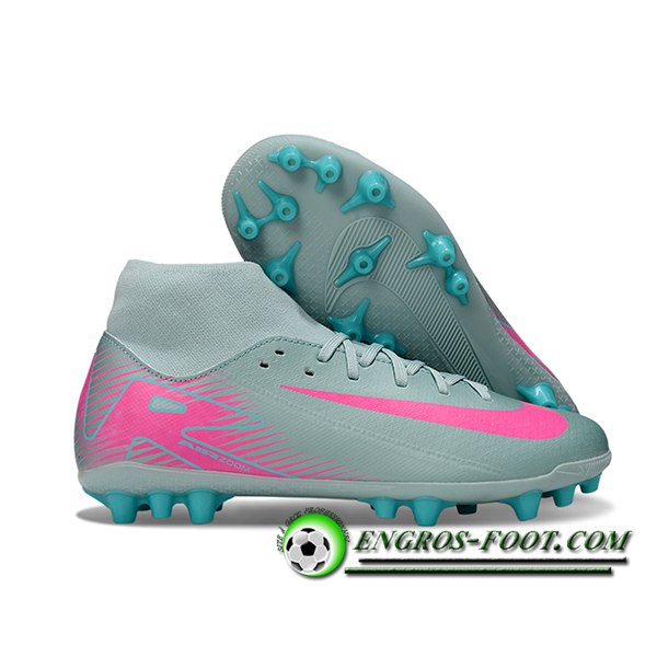 Nike Chaussures de Foot Mercurial Superfly 10 Academy Vert/Rose