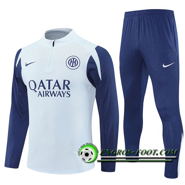 Ensemble Survetement de Foot Inter Milan Gris/Bleu 2025/2026