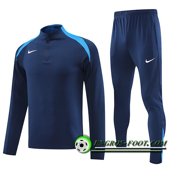 Ensemble Survetement de Foot Nike Bleu Foncé 2025/2026 -02