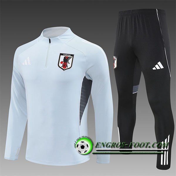 Ensemble Survetement de Foot Japon Enfant Gris Clair 2025/2026