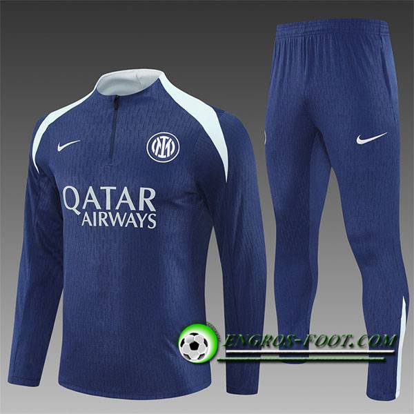 Ensemble Survetement de Foot Inter Milan Enfant Bleu/Gris 2025/2026