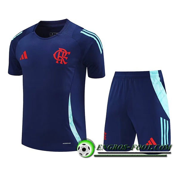 Ensemble Training T-Shirts Flamengo Enfant Bleu Royal 2025/2026