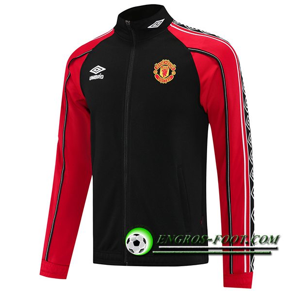 Veste Foot Manchester United Noir/Rouge 2025/2026 -03