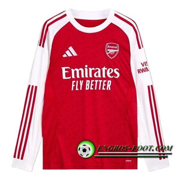 Nouveau Maillot de Foot Arsenal Manches Longues Domicile 2025/2026