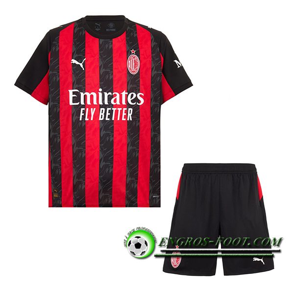 Nouveau Maillot de Foot Milan AC Enfant Domicile 2025/2026