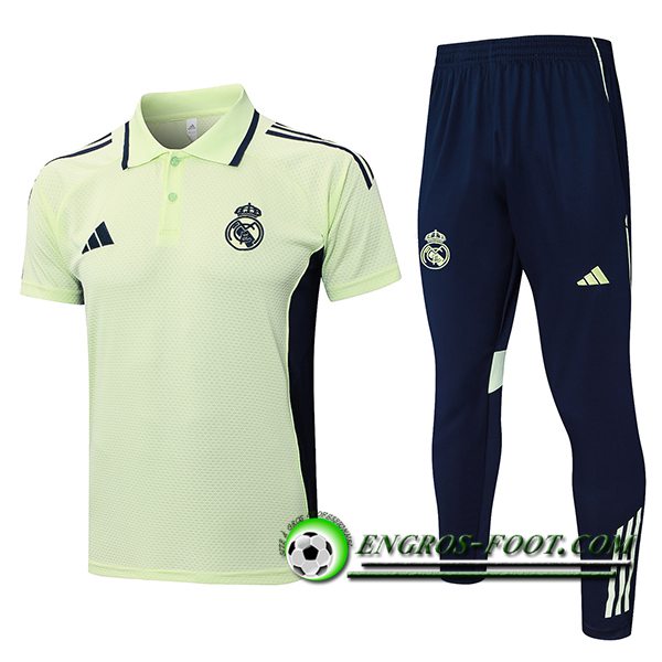 Ensemble Polo Foot Real Madrid Vert/Noir 2025/2026