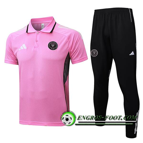 Ensemble Polo Foot Inter Miami CF Rose/Gris 2025/2026