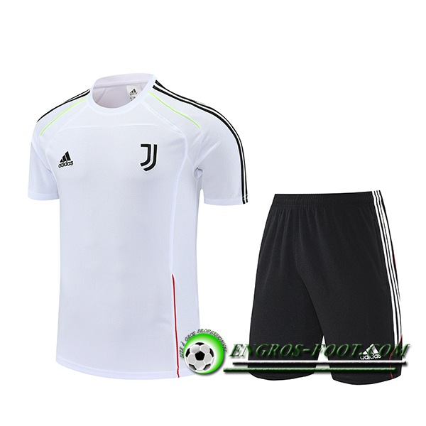 Ensemble Training T-Shirts Juventus Blanc/Noir 2025/2026