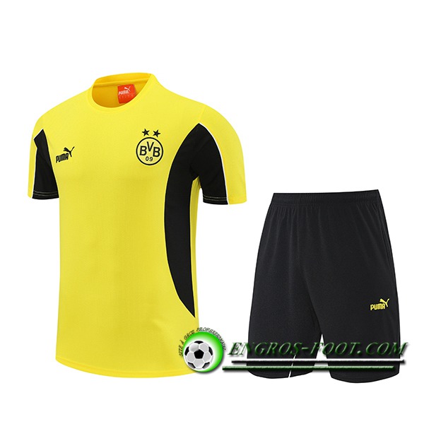 Ensemble Training T-Shirts Dortmund Jaune/Noir 2025/2026
