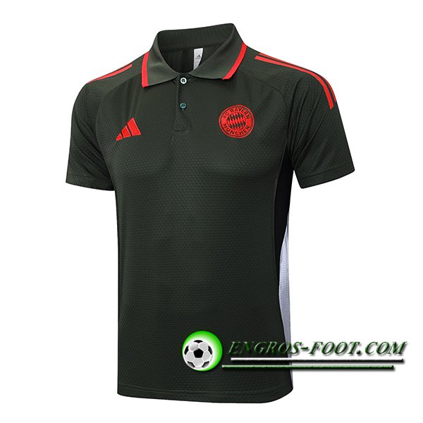 Polo Foot Bayern Munich Vert/Rouge 2025/2026