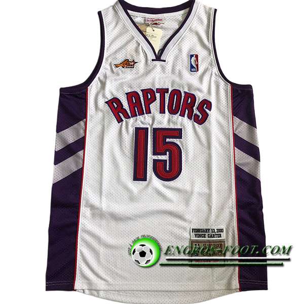 Maillot Toronto Raptors (CARTER #15) 2025/26 Blanc/Pourpre/Rouge