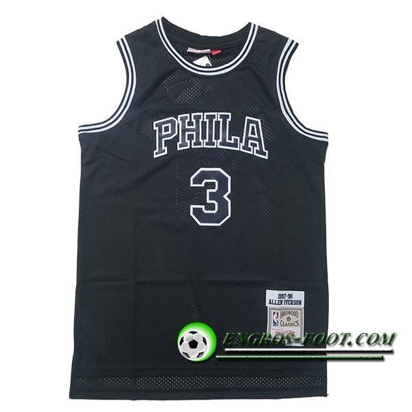 Maillot Philadelphia 76ers (IVERSON #3) 2025/26 Noir