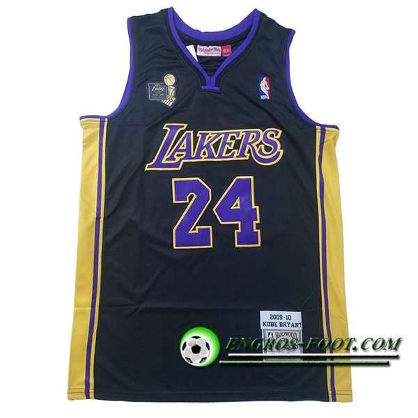 Maillot Los Angeles Lakers (BRYANT #24) 2025/26 Noir/Jaune/Pourpre
