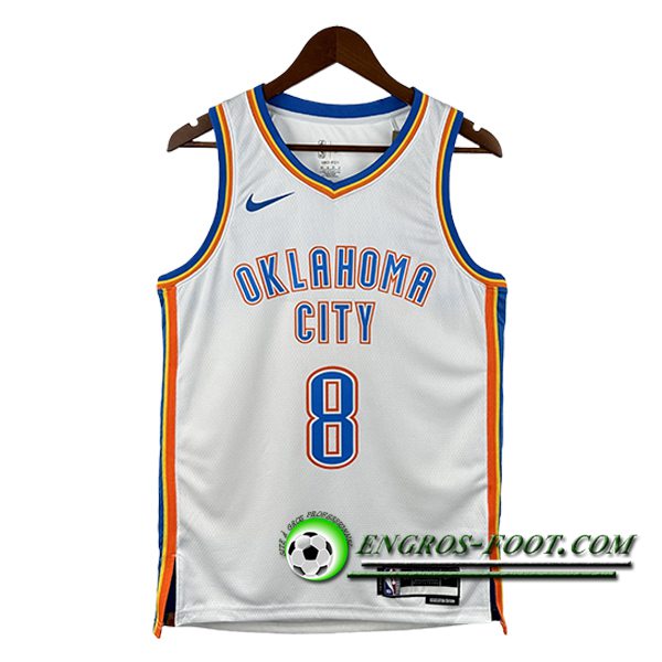 Maillot Oklahoma City Thunder (WILLIAMS #8) 2025/26 Blanc