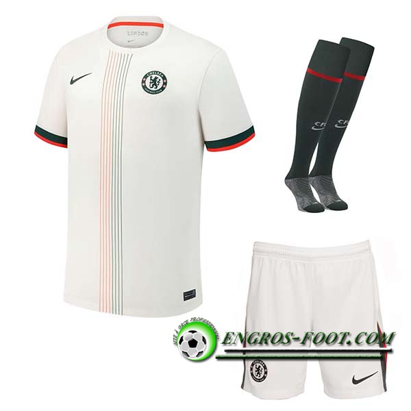 Ensemble Maillot Chelsea Exterieur (Short + Chaussettes) 2025/2026