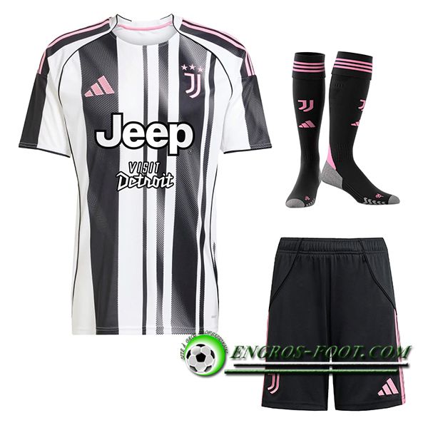 Ensemble Maillot Juventus Domicile (Short + Chaussettes) 2025/2026