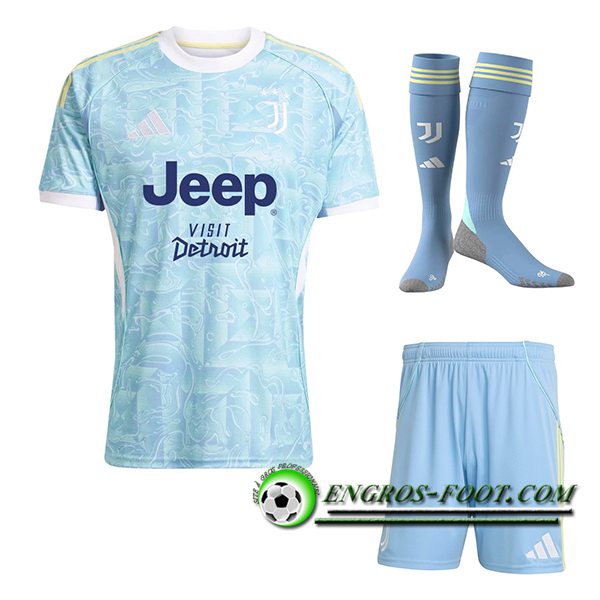 Ensemble Maillot Juventus Exterieur (Short + Chaussettes) 2025/2026